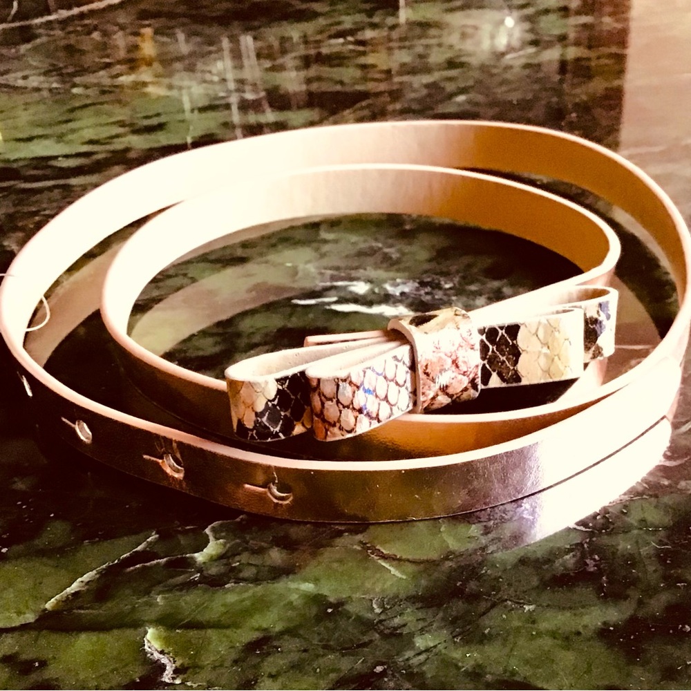 Loft skinny belt